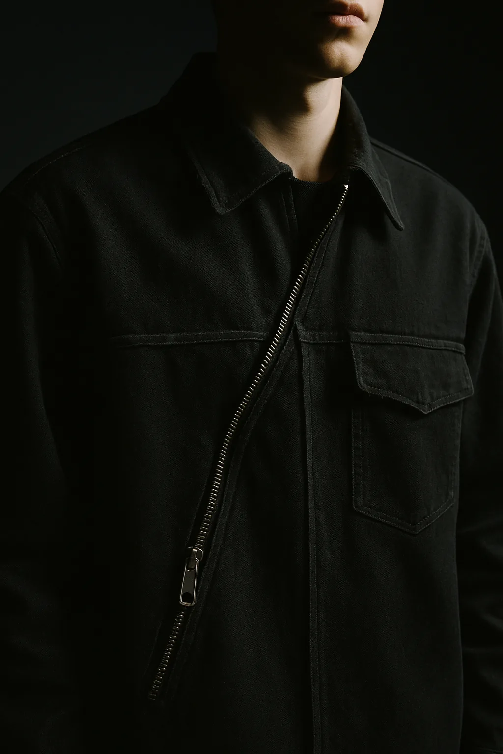Overshirt Cruda, detalle de tejido